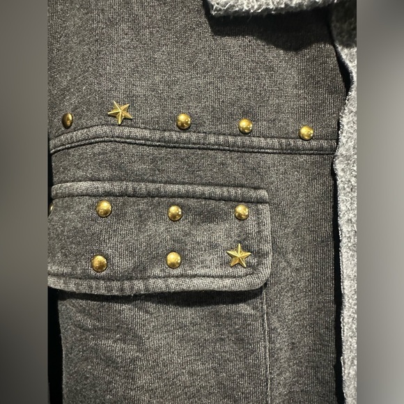 NWT Vintage Havana Gray Shacket Style Embellished Top - Picture 11 of 16